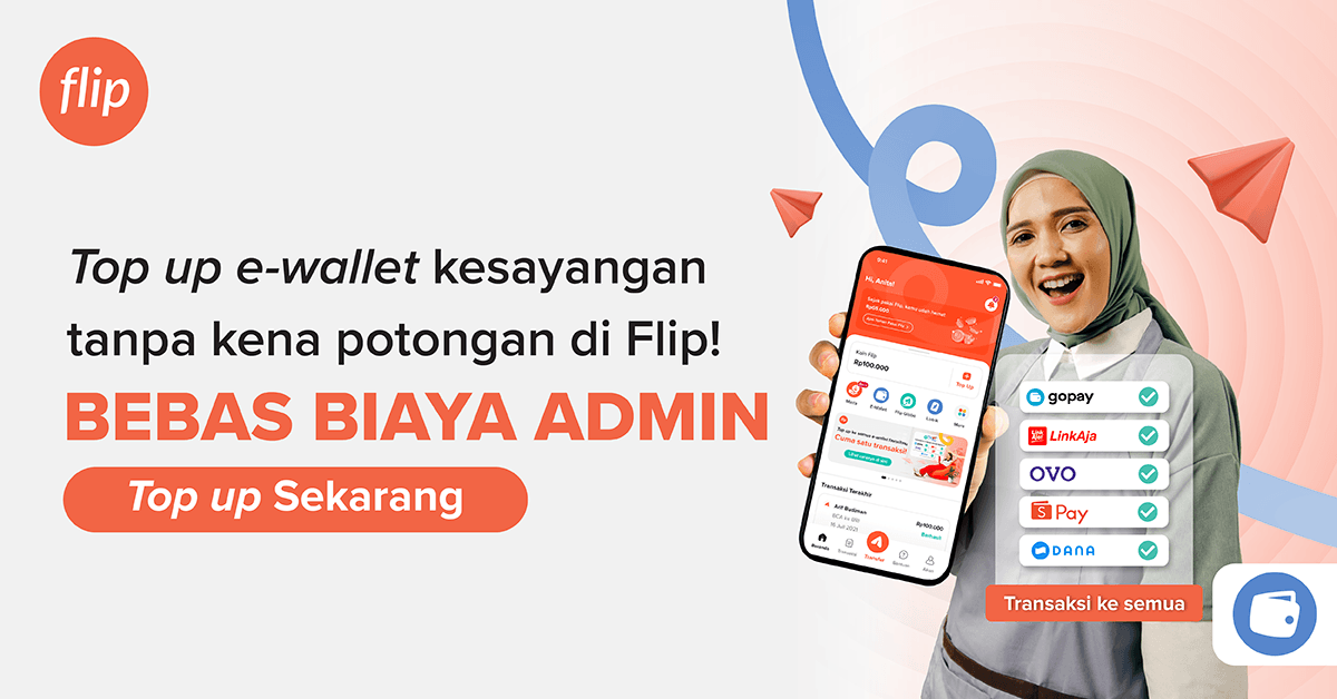 Top Up E-wallet Pakai Flip