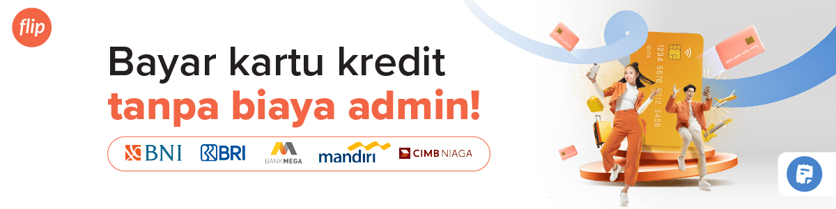 CC Payment bebas biaya di Flip