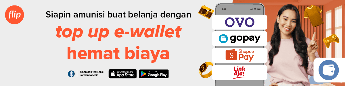 Top up e-wallet lebih hemat biaya