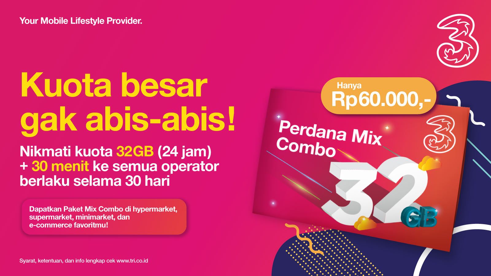 Kuota Nasional Tri, Bikin Internet-an Lebih Fleksibel